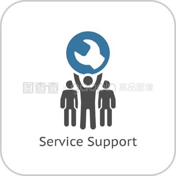 服务支持图标 平面设计中的视觉语言与用户体验